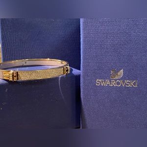 COPY - NWT Swarovski Gold and Crystal Bracelet/ Bangle